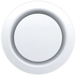 Bouche plastique réglable, de 15 à 140 m3/h, manchette à joint D100 mm