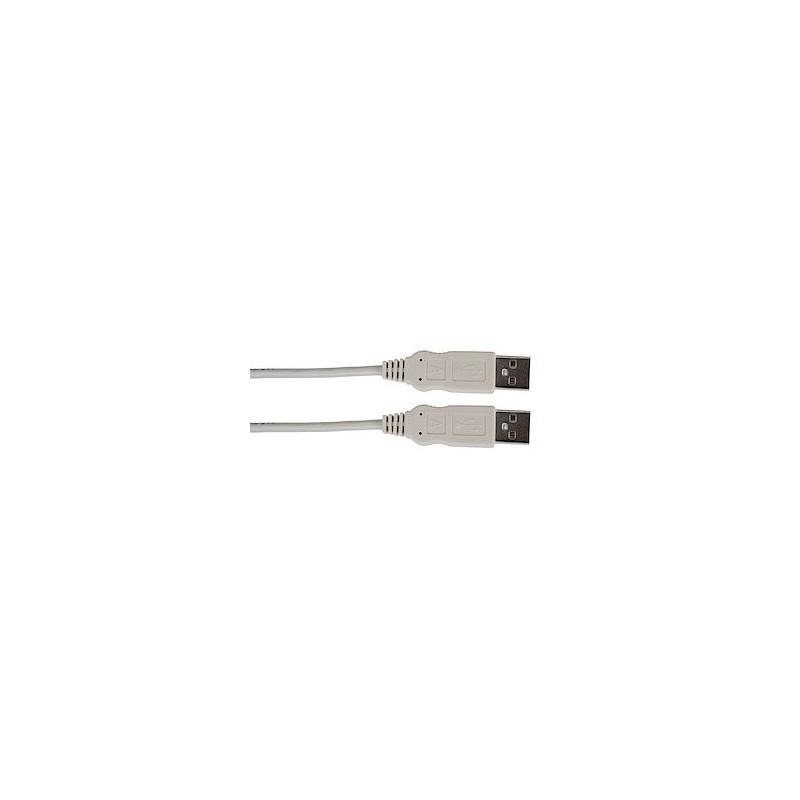 Cordon USB 2.0 A Mâle / A Mâle 1 m couleur: gris