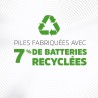 Pile rechargeable D 2500 mAh x 2 rechargeable des centaines de fois