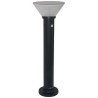 Borne solaire - B021 - Noire 80cm 500lm 3,5W 3000K - Lithium 4,5Ah/6,4V