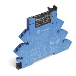Interface modulaire à relais 1RT 6A 125V AC/DC, AgNi, bornes à ressort