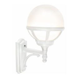 BOLOGNA APPLIQUE blanc 46W halogène max./E27 IP54 cl II ver. opale polyc. H485mm