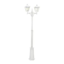 LONDON MAT blanc 2x77W halogène max./E27 IP54 cl II ver. claire poly.