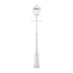 LONDON BIG MAT blanc 77W halogène max./E27 IP54 cl II ver. claire poly.