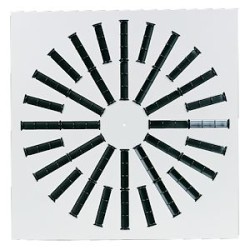 Dfh 600-600 - diffuseur a jet helicoidal 600x600