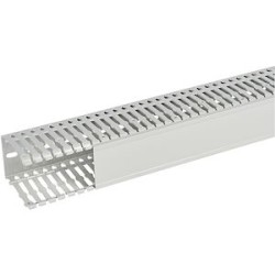 Goulotte de câblage Segma sans halogène - 60x80mm - Fond+couvercle - Longueur 2m