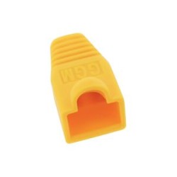 Lot de 10 manchons de protection RJ45 jaune pour câble diamétre 5.6/6mm