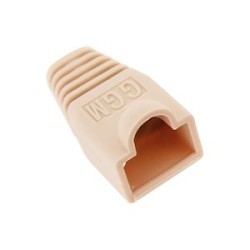 Lot de 10 manchons de protection RJ45 Beige pour câble diamétre 5.6/6mm