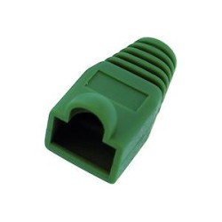 Lot de 10 manchons de protection RJ45 vert pour câble diamétre 5.6/6mm