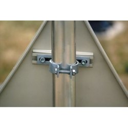 Fixations de pancartes sur support en acier galvanisé, diamètre 49mm