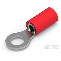 PGC 1,5-4-Cosse préisolée ronde-Rouge-0,25 à 1,6mm²-Born: 4mm-L trou/fût: 6,3mm