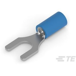 PGU 2,5-5/9-Cosse préisolée fourche-Bleu-1 à 2,6mm²-Bornage: 5mm-Largeur: 9mm