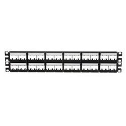 Patch Panel, 48 Port, Modular Snap In, B
