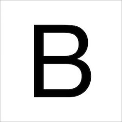 Chiffres en film plastique H 120 mm, Lettre majuscule A