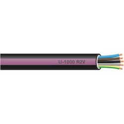 Câble rigide R2V cuivre 5G4 mm² en couronne de 50m