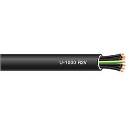 Câble rigide R2V cuivre 7G2,5 mm² - à la coupe