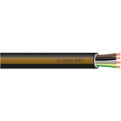 Câble rigide R2V cuivre 4G10 mm² - à la coupe