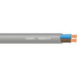 Câble souple H05VV-F cuivre 2X0,75 mm² Gris en touret de 1000m