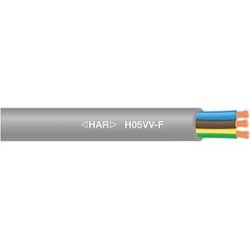 Câble souple H05VV-F cuivre 3G1 mm² Gris en couronne de 100m