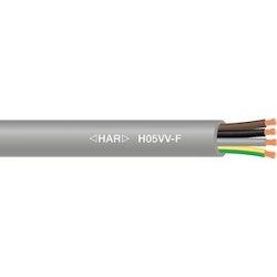 Câble souple H05VV-F cuivre 4G0,75 mm² Gris en touret de 1000m