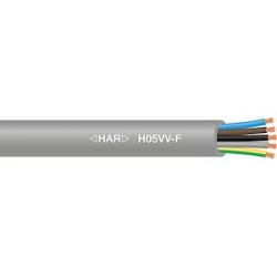 Câble souple H05VV-F cuivre 5G0,75 mm² Gris - à la coupe