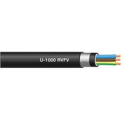 Câble rigide armé RVFV cuivre 3G4 mm² - à la coupe