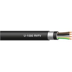 Câble rigide armé RVFV cuivre 4G2,5 mm² - à la coupe