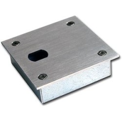 Boîtier inox à encastrer avec perçage anti-rotation au diamètre T25