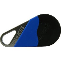 Badge de proximité noir/bleu MIFARE 13.56 MHz toutes centrales HEXACT