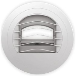 Bouche d'extraction autoréglable 30 m3/h, avec manchette à griffes D 125 mm