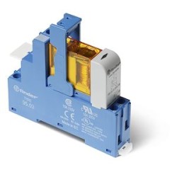 Interface 1RT 10A 230V AC, étrier plastique, bornes à cage sous blister