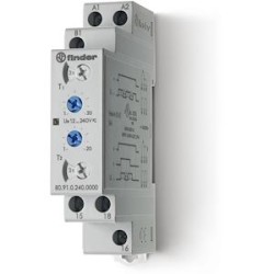 Tempo asymétriq fonction LE/LI multitension 1RT 16A 12-240VACDC, de 0,1s à 24h