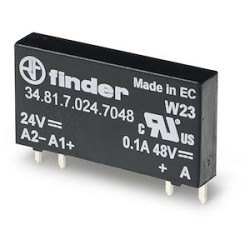 Relais statique CI 1NO 6A 24V DC sensible, sortie 24V DC, faible épaisseur