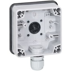 Boîtier étanche 1 poste Plexo IP66 composable - gris