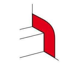 Traversée de paroi pour goulottes DLP monobloc largeur 80mm à 150mm - blanc