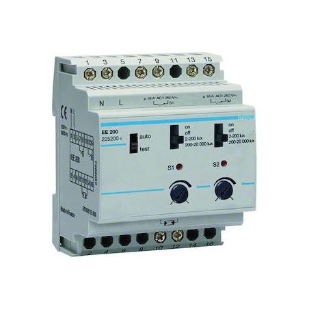 Interrupteur crépusculaire, 2 voies, 20kLux