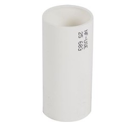 Manchon pour conduits D25mm - blanc RAL9010 antimicrobien