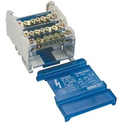 Repartiteur Tétra., 80/100 A, Alim. 1 connexion, Distri. 6 connexions