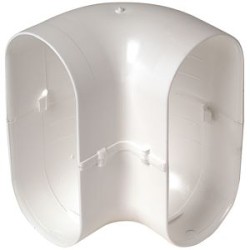 Coude Minigaine blanc 90DEG vertical équivalent D80 (40x100)