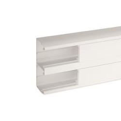Goulotte d'installation clip45 TerCia TA-C45 134x55 2 compartiments blanche