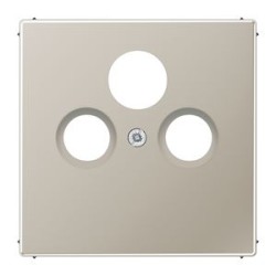 Enjoliveur pour prise TV-FM-SAT / LS 990 Métal Inox