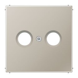 Enjoliveur pour prise TV-FM / LS 990 Métal Inox