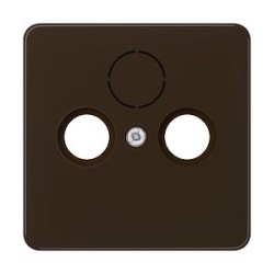 Enjoliveur pour prise TV-FM-SAT / CD 500 Brun