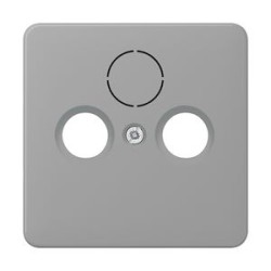 Enjoliveur pour prise TV-FM-SAT / CD 500 Gris