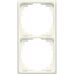 Cadre 2 postes goulotte / CD 500 Ivoire