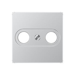 Enjoliveur pour prise TV-FM / A 500 Aluminium