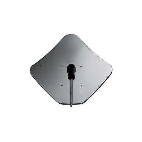Parabole 68 cm acier, gris
