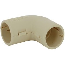 Coude équerre 90DEG IP40 - D16mm - sable RAL1015