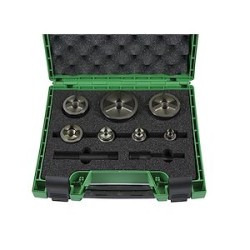 Coffret 7 poinçons et matrices e-vo3x ISO 16 à 63 avec axes