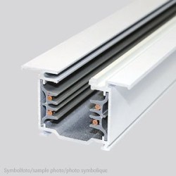 Rail triphasé non-dim encastré 3000mm blanc LxlxH : 3000x53x33mm